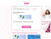 Tablet Screenshot of hochzeitsticker.com